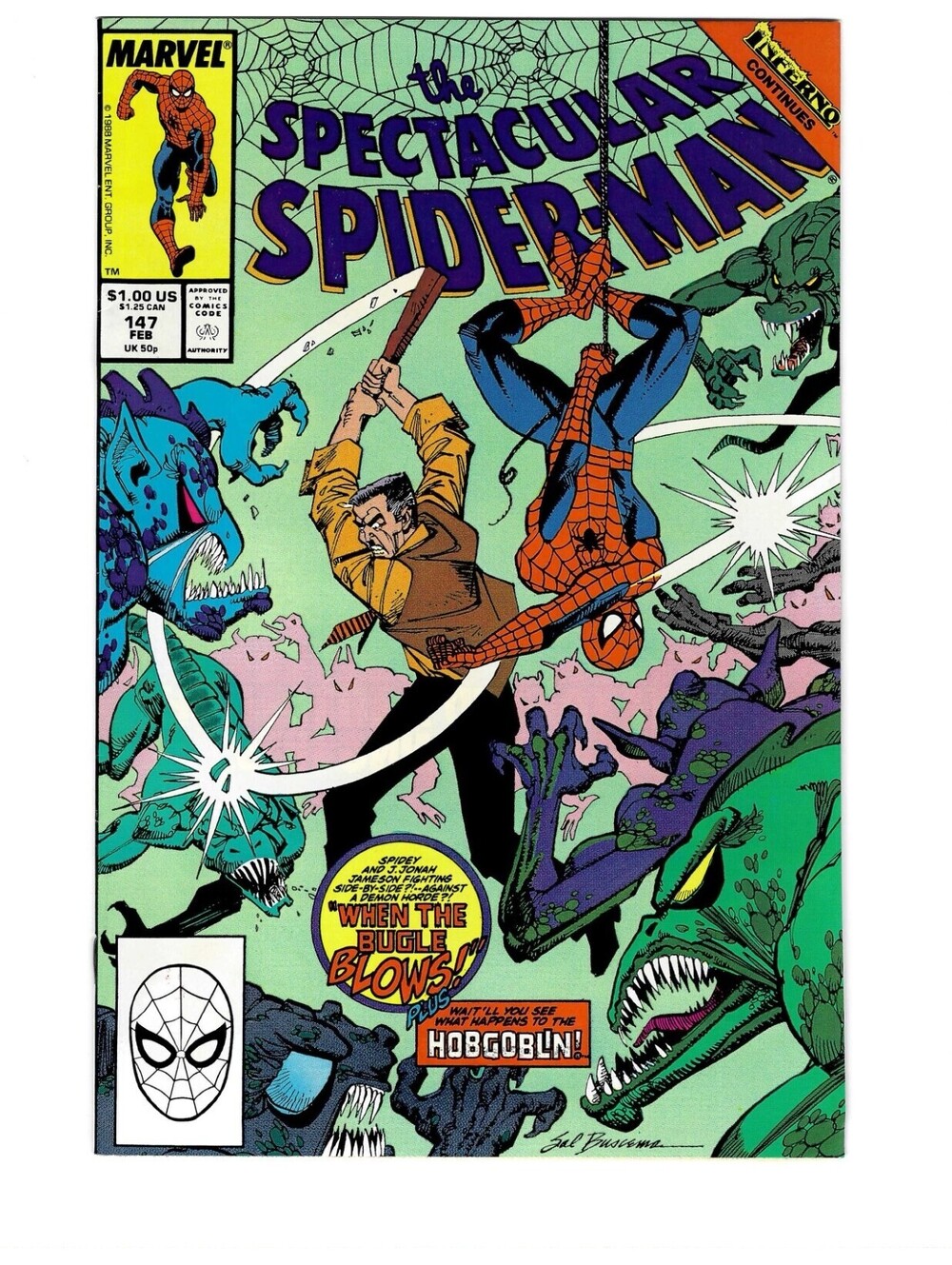 Spectacular Spider-Man #147 Vol. 1 Feb 1989 Marvel Comics 1st App High Grade